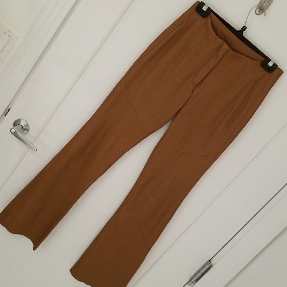 Brown Leather Pants sz 2